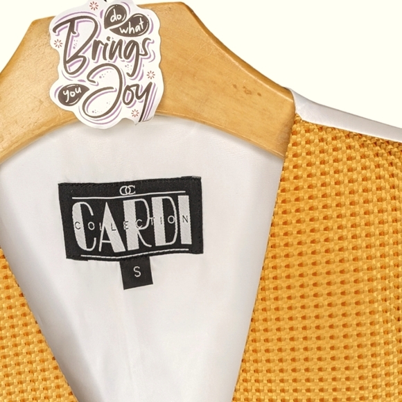 CARDI Collection formal wear gold vest - Picture 2 of 7